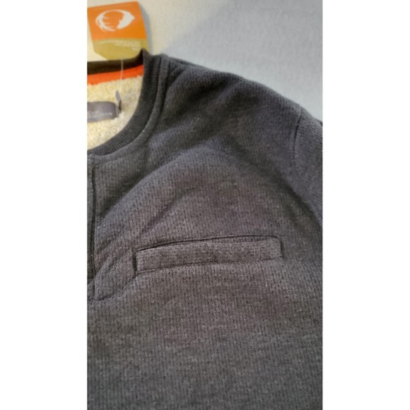 The American OutdoorsmanSherpa Lined Waffle Henley Shirt Size XXL Color Gray - Picture 4 of 11